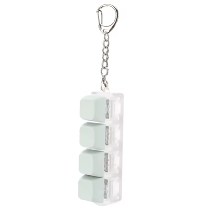 Clicky Fidget Keychain with Real Mechanical Switches