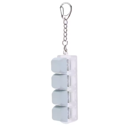 Clicky Fidget Keychain with Real Mechanical Switches