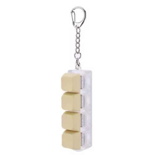 Clicky Fidget Keychain with Real Mechanical Switches