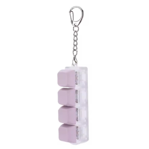 Clicky Fidget Keychain with Real Mechanical Switches